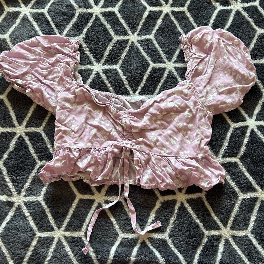 Pacsun Floral Purple Top!